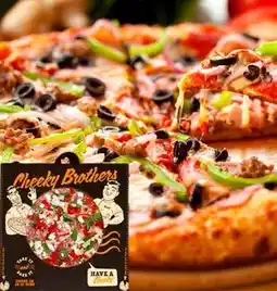 IGA Cheeky Brothers Pizza 600-750g Selected Varieties offer