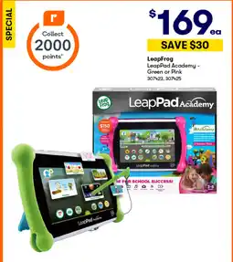 BIG W LeapPad Academy - Green or Pink offer
