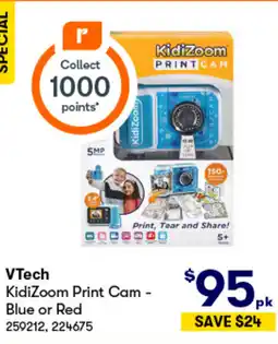 BIG W KidiZoom Print Cam - Blue or Red offer