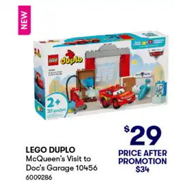 BIG W Mcqueen's visit to doc's garage offer