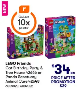 BIG W Cat birthday party & tree house 42666 or panda sanctuary animal care 42648 offer