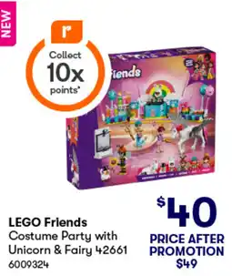 BIG W Costume party with unicorn & fairy offer