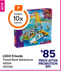BIG W Lego friends travel boat adventure offer