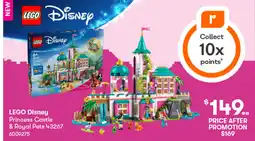 BIG W Lego disney princess castle & royal pets offer