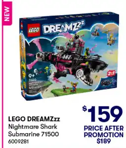 BIG W Lego dreamzzz nightmare shark submarine offer