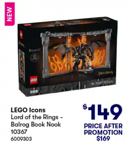 BIG W Lego icons lord of the rings - balrog book nook offer