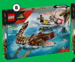 BIG W Brick-built mosasaurus boat mission offer