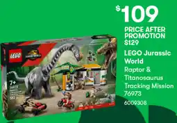 BIG W Raptor & titanosaurus tracking mission offer