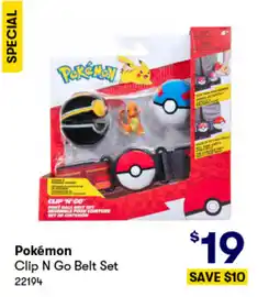 BIG W Clip n go belt set offer