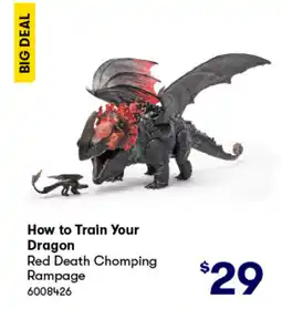 BIG W How to train your dragon red death chomping rampage offer