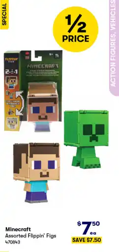 BIG W Minecraft assorted flippin' figs offer