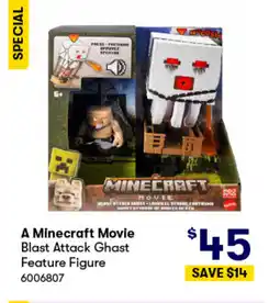 BIG W A minecraft movie blast attack ghast feature figure offer