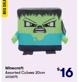 BIG W Minecraft assorted cubeez 20cm offer