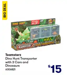 BIG W Dino hunt transporter with 3 cars and dinosaurs offer
