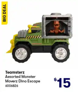 BIG W Teamsterz assorted monster moverz dino escape offer