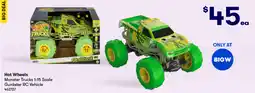 BIG W Monster trucks 1:15 scale gunkster rc vehicle offer