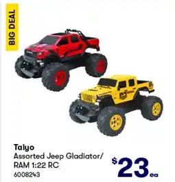 BIG W Assorted jeep gladiator/ ram 1:22 rc offer