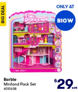 BIG W Miniland pack set offer