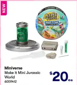 BIG W Make it mini jurassic world offer