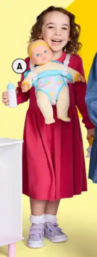BIG W Assorted baby doll travel set offer