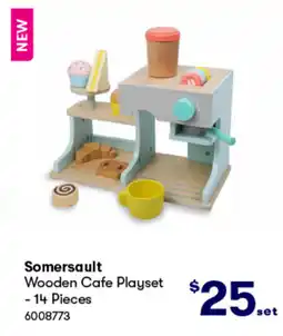 BIG W Somersault wooden cafe playset - 14 pieces offer