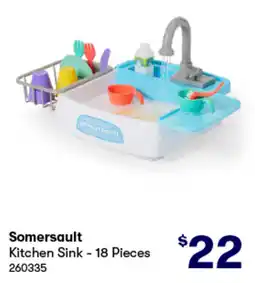 BIG W Kitchen sink - 18 pieces offer