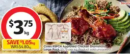 Coles Chicken Drumsticks Large offer