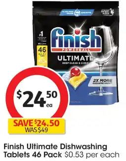 Coles Finish Ultimate Dishwashing offer