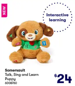 BIG W Talk, sing and learn puppy offer