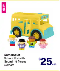 BIG W Somersault School Bus with Sound - 5 Pieces offer