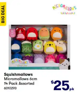 BIG W Squishmallows micromallows 6cm 14 pack assorted offer
