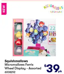 BIG W Squishmallows micromallows ferris wheel display - assorted $39pk offer