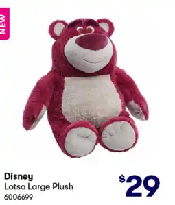 BIG W Disney lotso large plush offer