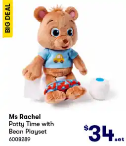 BIG W Ms rachel potty time with bean playset offer