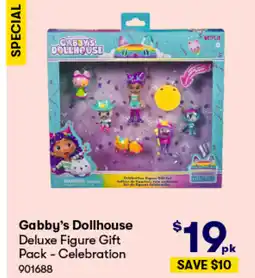 BIG W Gabby's Dollhouse Deluxe Figure Gift Pack - Celebration offer