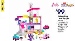 BIG W Fisher-price little people barbie dreamhouse bundle with 7 figures & 4 vehicles offer