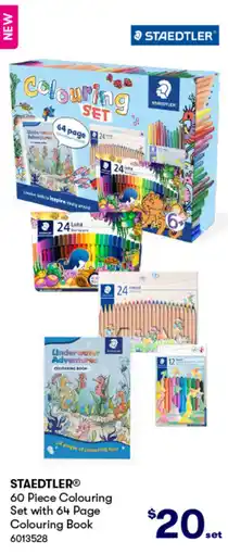 BIG W Staedtler® 60 piece colouring set with 64 page colouring book offer