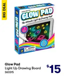 BIG W Glow Pad Light Up Drawing Board offer