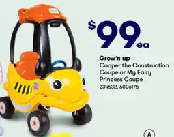 BIG W Cooper the construction coupe or my fairy princess coupe offer