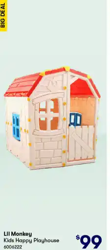 BIG W Lil monkey kids happy playhouse offer