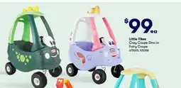 BIG W Little tikes cozy coupe dino or fairy coupe offer