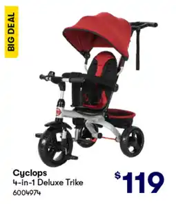 BIG W Cyclops 4-in-1 Deluxe Trike offer