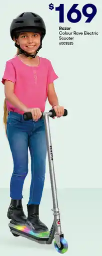 BIG W Colour Rave Electric Scooter offer