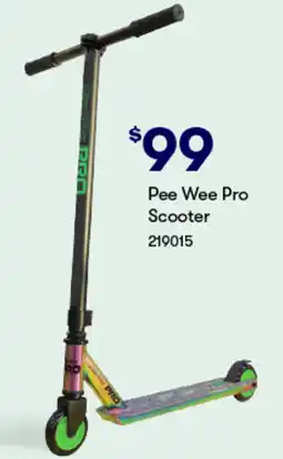 BIG W Pee wee pro scooter 219015 offer