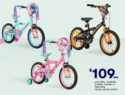 BIG W 40cm bike - available in stitch, jurassic or hello kitty offer