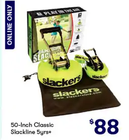 BIG W 50-Inch Classic Slackline 5yrs+ offer