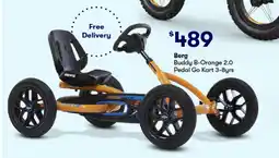 BIG W Berg buddy b-orange 2.0 pedal go kart 3-8yrs offer