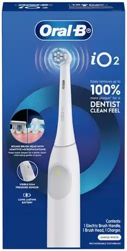 Discount Drug Stores Oral-B iO2 Electric Toothbrush White offer