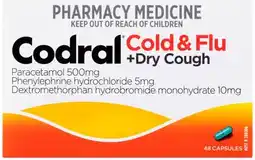 Discount Drug Stores Codral Cold & Flu + Dry Cough 48 Capsules offer