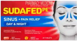 Discount Drug Stores Sudafed PE Sinus + Pain Relief Day & Night 48 Tablets offer